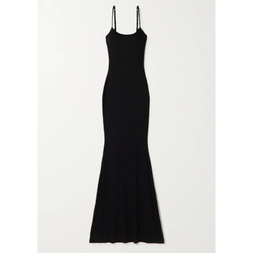 NWT SKIMS CLOUD MAXI ONYX DRESS SZ MEDIUM - Picture 2 of 3